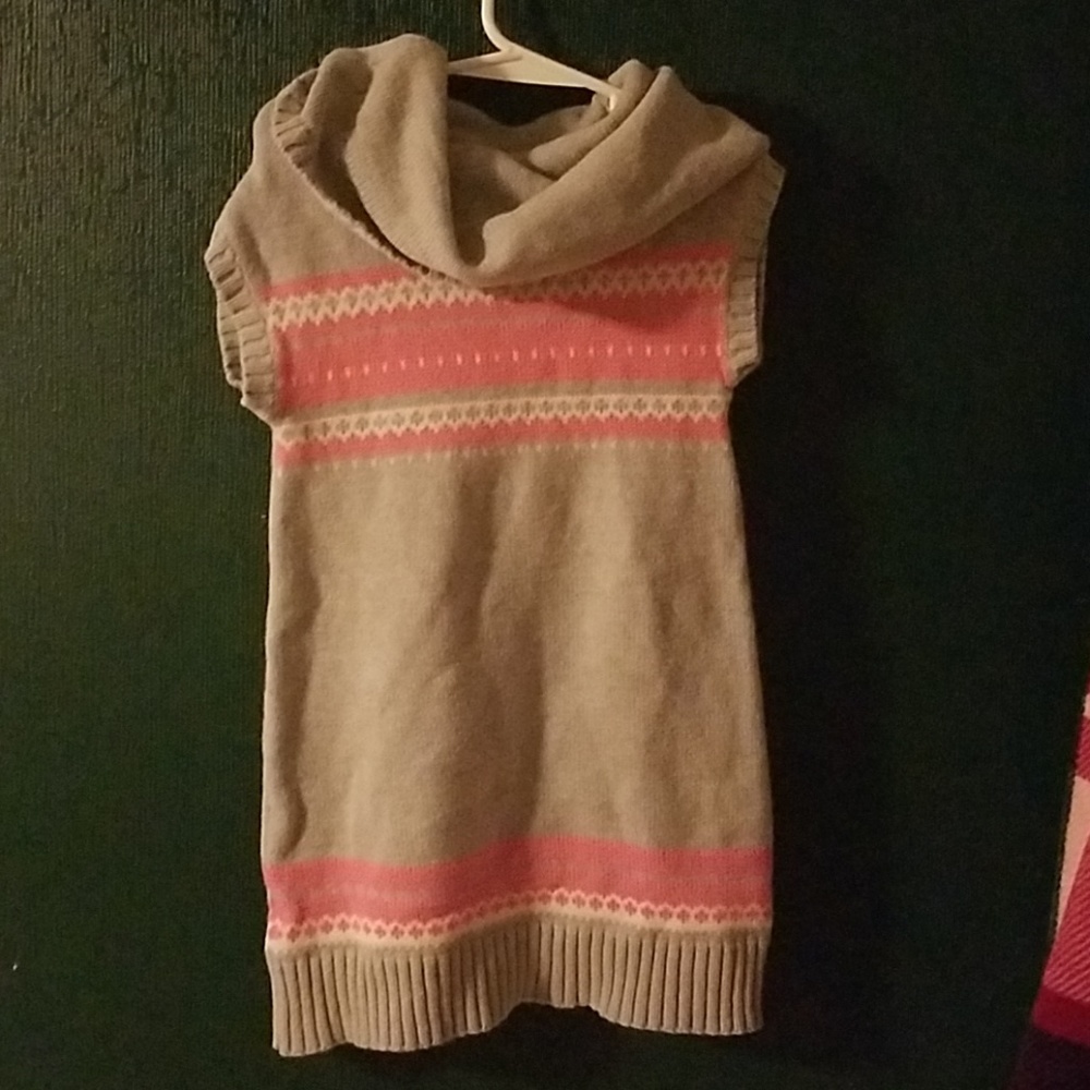 Girls cowl neck sweater dress